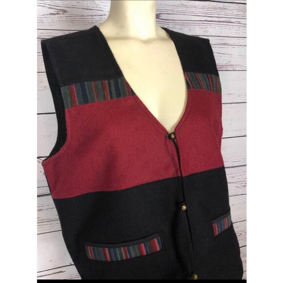 VINTAGE Handmade 100% Wool Made In Napal Vest - Picture 14 of 16